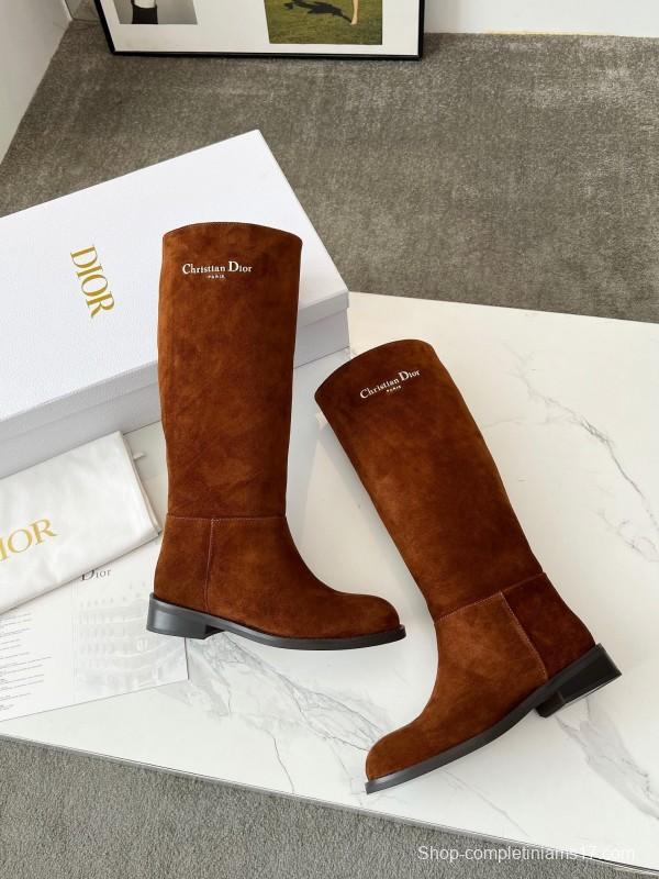 Dior 2025/SS Retro British Style Brogue New Knight Boots - LY00460