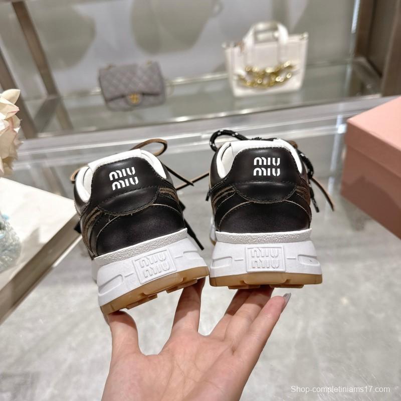 Miu Miu 2025 SS Dad Shoes Retro Style Athletic Sneakers - KFY00300/KFY00320