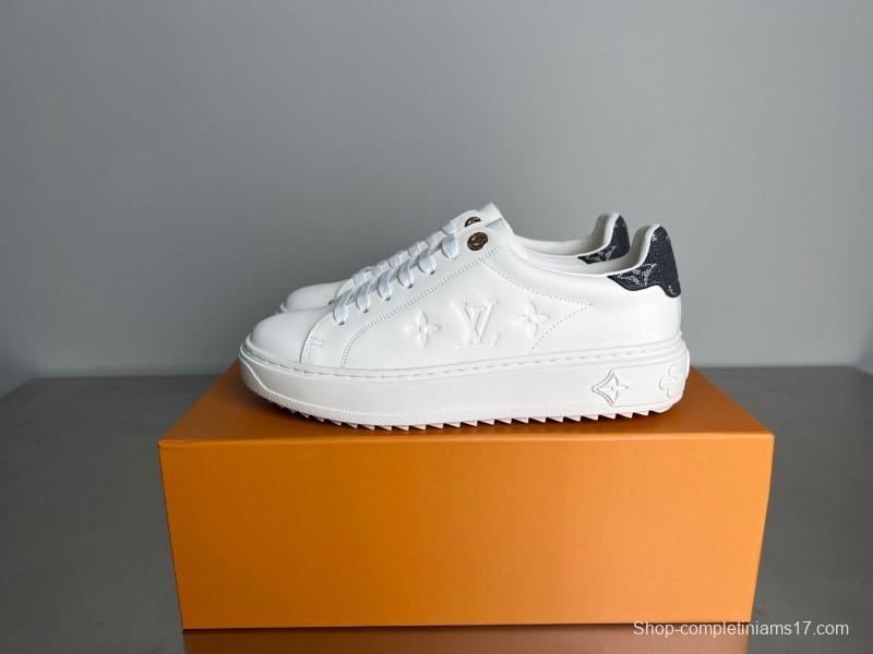 Louis Vuitton Takashi Murakami Time Out Cherry Blossom Flat Low-Top Sneakers - YC