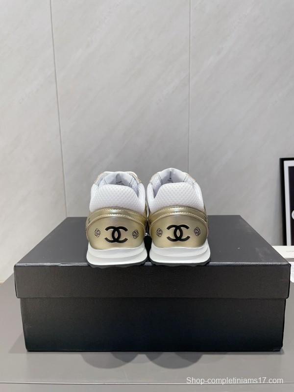 Chanel Silver Horn King II Casual Series Sneakers - KFY00330
