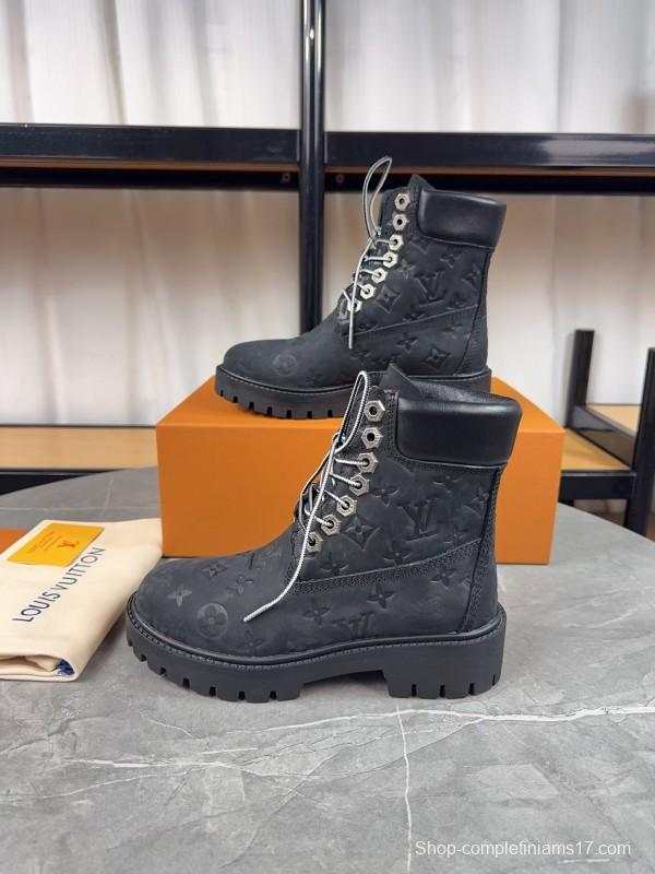 Timberland x LV Monogram Ankle Boots Waterproof Suede - LY00380