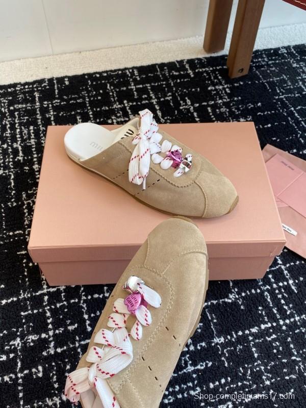 MiuMiu 2025 SS Slip-On Trainer Casual Shoe - KFY00295