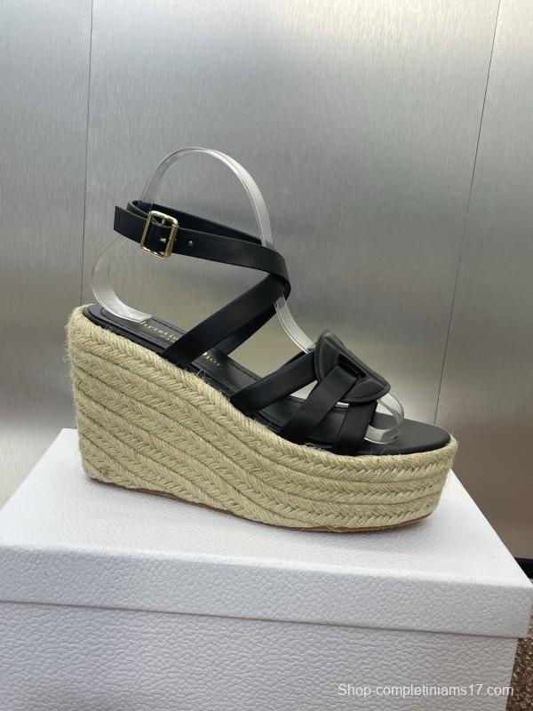 Dior D-Club Jelly Color Hollow Layered Cross Strap Platform High Heel Women's Shoes - KFY00290