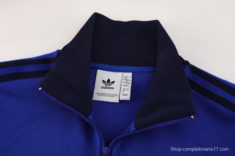 25/26 Olympique lyonnais/Lyon Blue Full Zipper Jacket+Long Pants