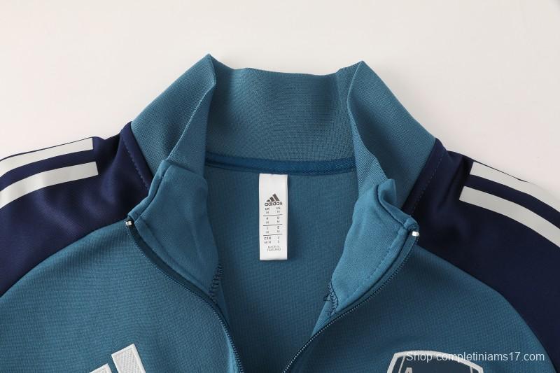 25/26 Arsenal  Navy Blue  Full zipper Jacket Tracksuit+ long pants