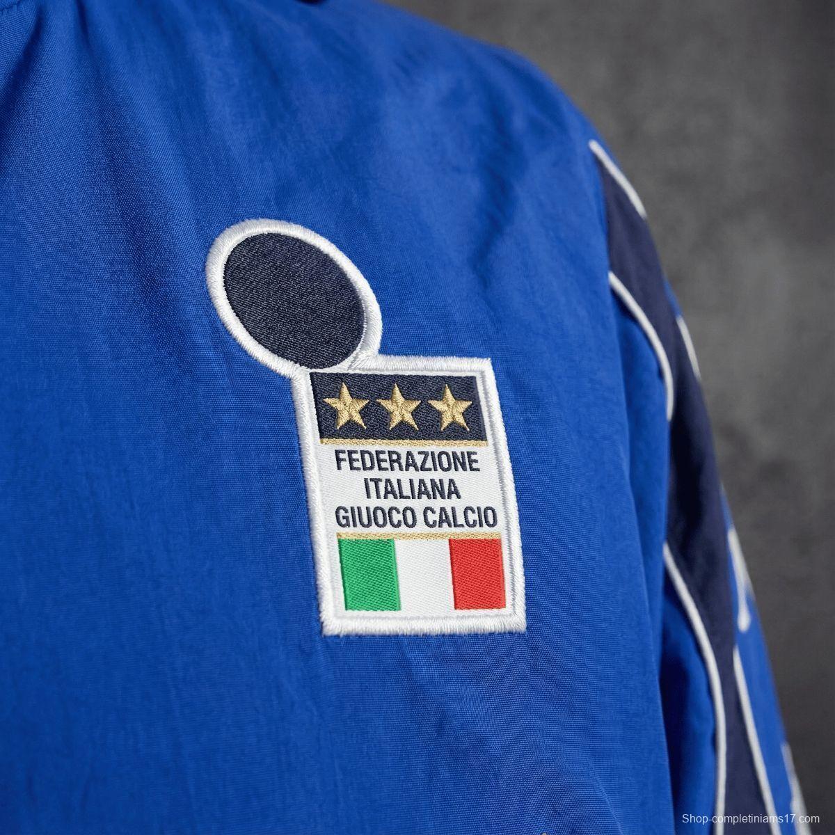 1998 Vintage Style Italy Blue Jacket Windbreaker