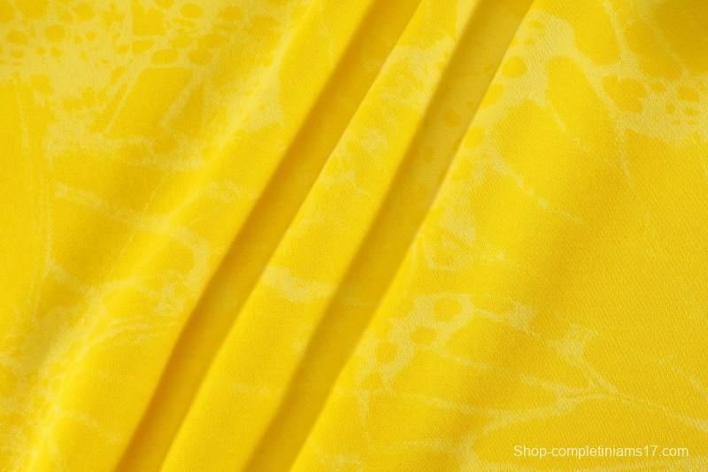 25/26 Colombia Yellow Embroidered Logo Hoodie