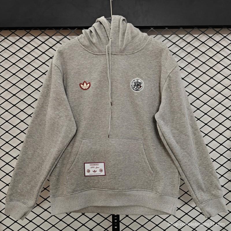 25/26 Ajax Embroidered Logo Hoodie 9 Colors