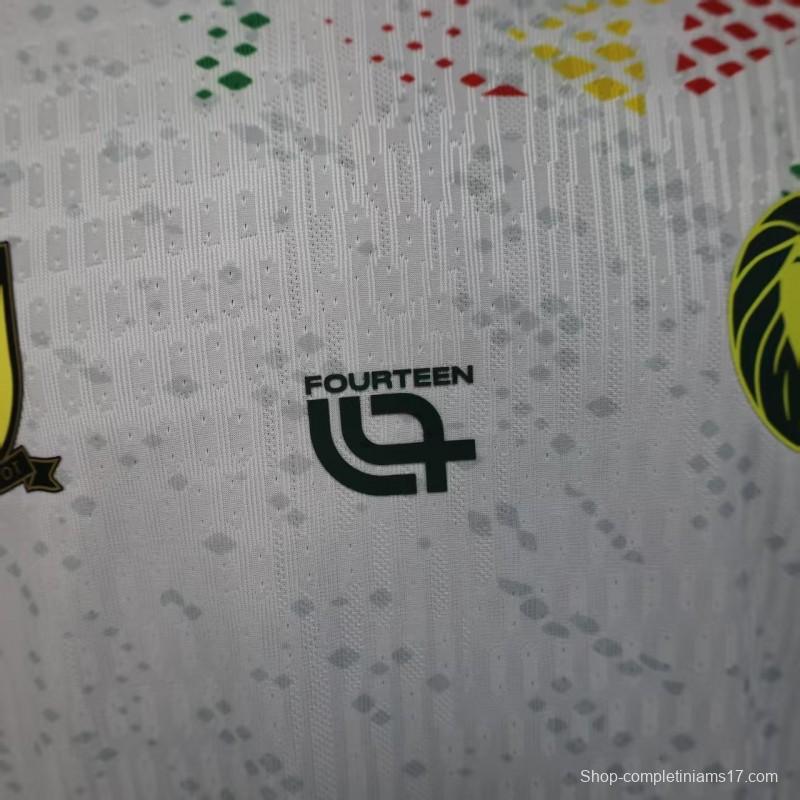 2026 Player Version Cameroon Home White with Red, Dot Pattern Jersey