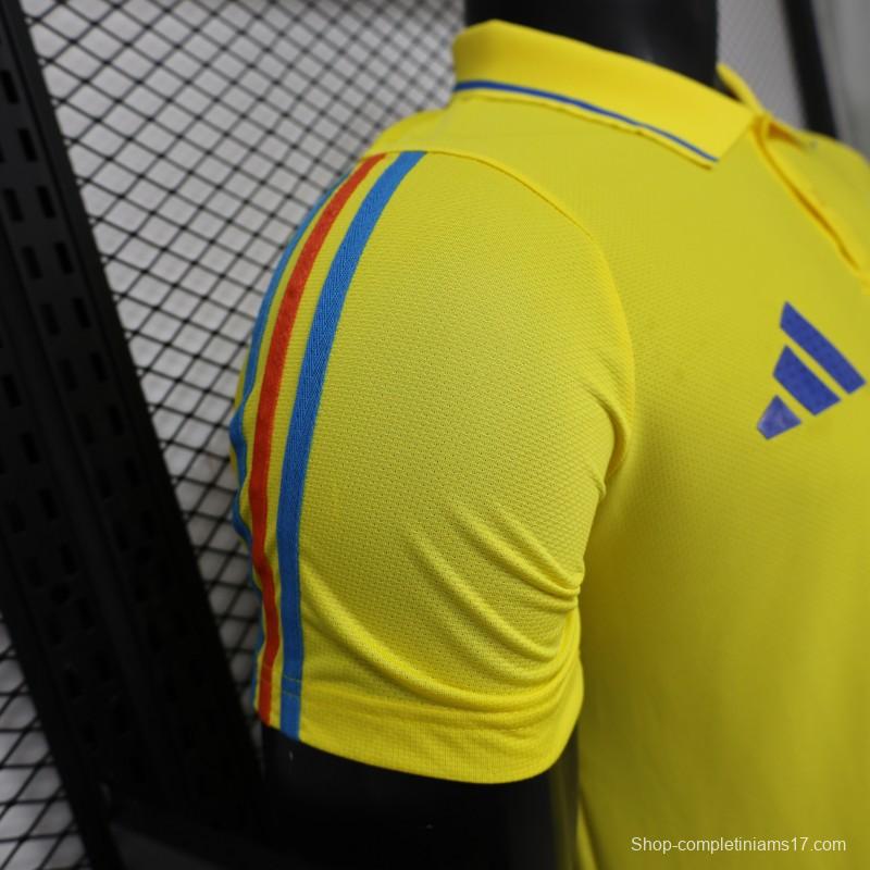 Player Version 2026 Colombia Yellow POLO Jersey