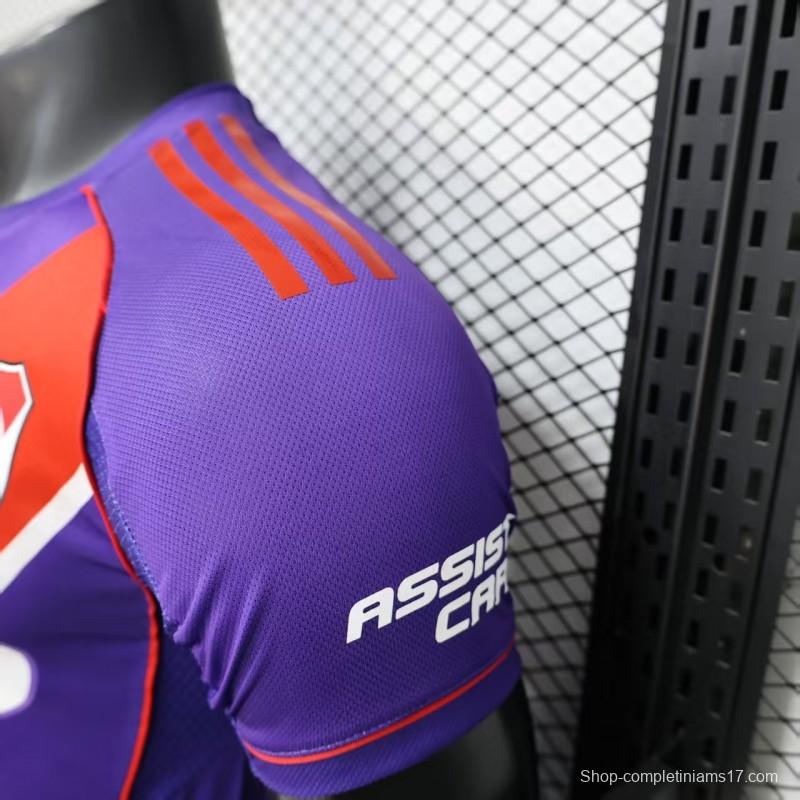 Player Version 26/27 River Plate Third Purple with Red Diagonal Sash Jersey
