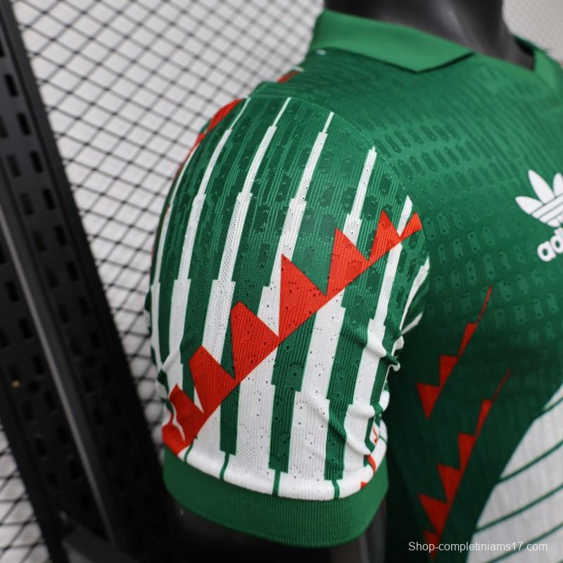 Player Version 2027 Mexico Home Green with Diagonal Graphic Jersey
