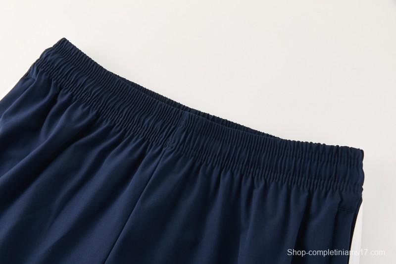 26/27 Real Madrid Navy Blue Full Zipper Hooded Windbreaker Tracksuit + Long Pants