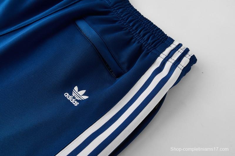 2026  Adidas Royal Blue Full Zipper Jacket + Long Pants