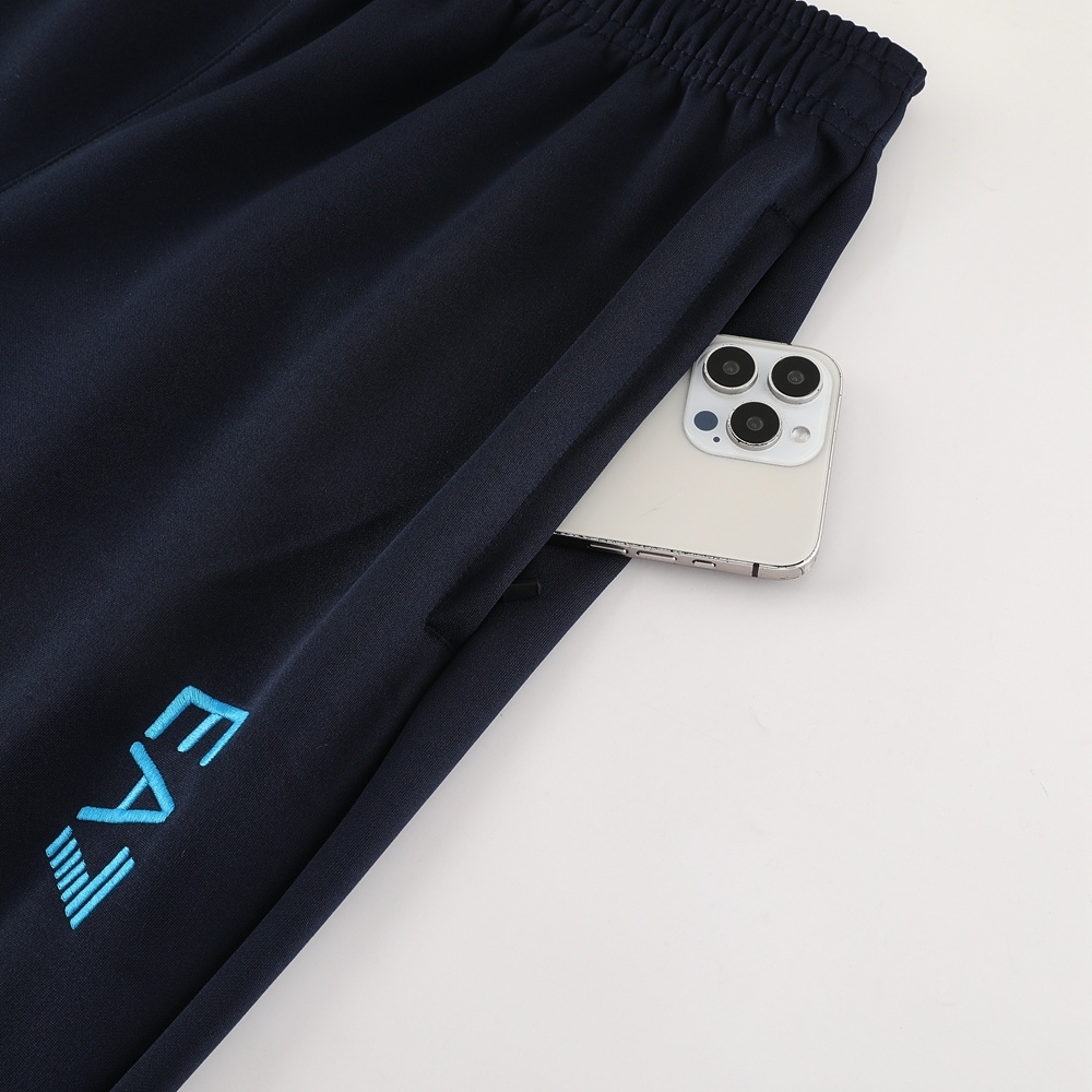 26/27 Napoli Navy Blue  Full Zipper Jacket Tracksuit + Long Pants