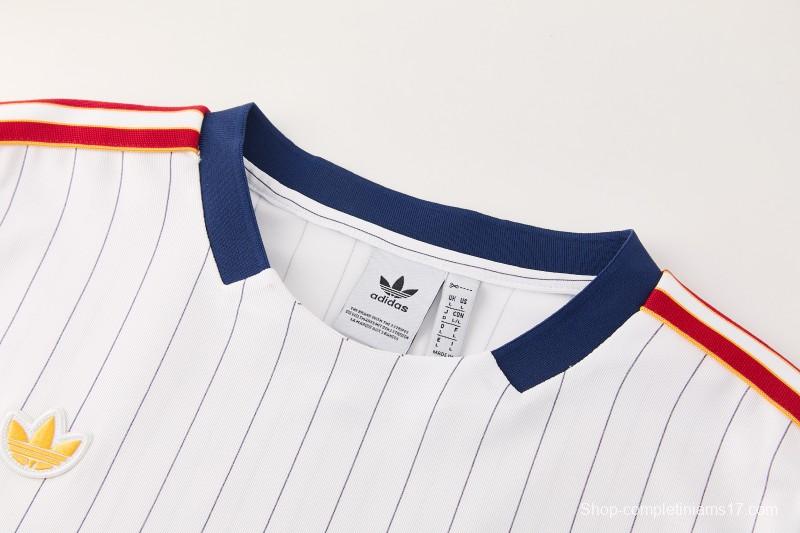 26/27 AS Roma White Short Sleeve+Soccer Shorts