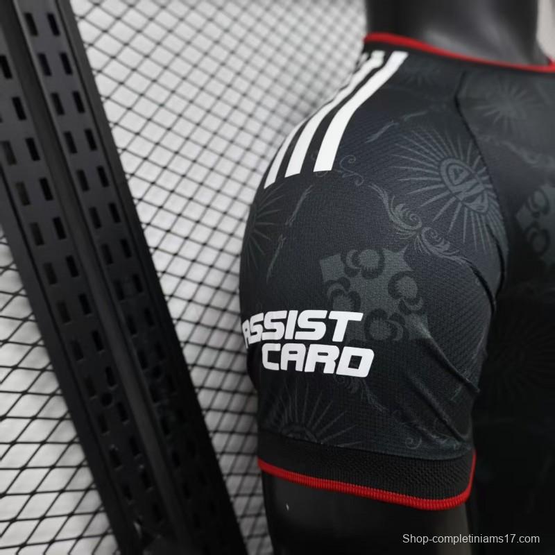 Player Version 26/27 River Plate Black with Red Diagonal Band Third Jersey