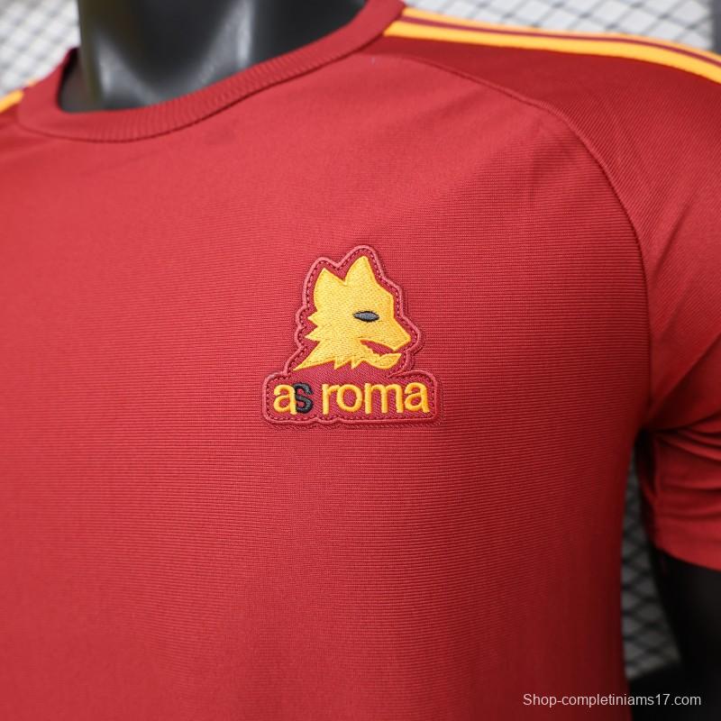 Player Version 2026 AS Roma x Adidas Originals Retro Deep Red Home Jersey