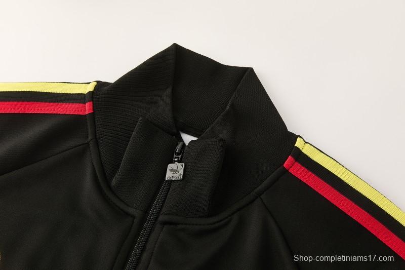 2026/27 Jamaica  Black  Full Zipper Jacket Tracksuit + Long Pants