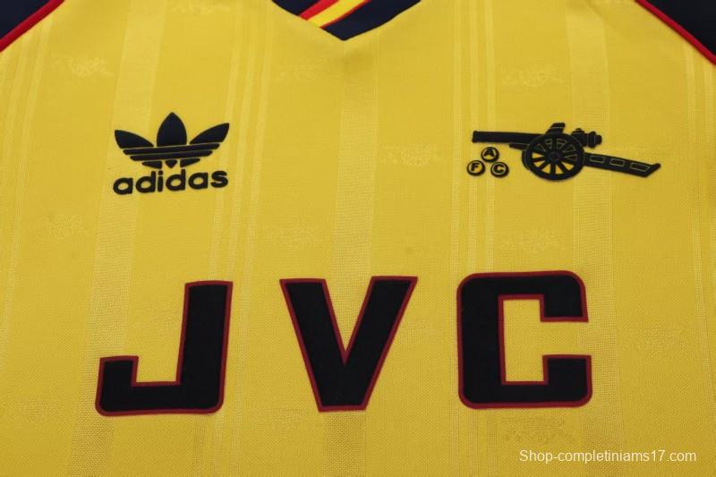 Retro Kids 88/90 Arsenal Yellow Away Jersey