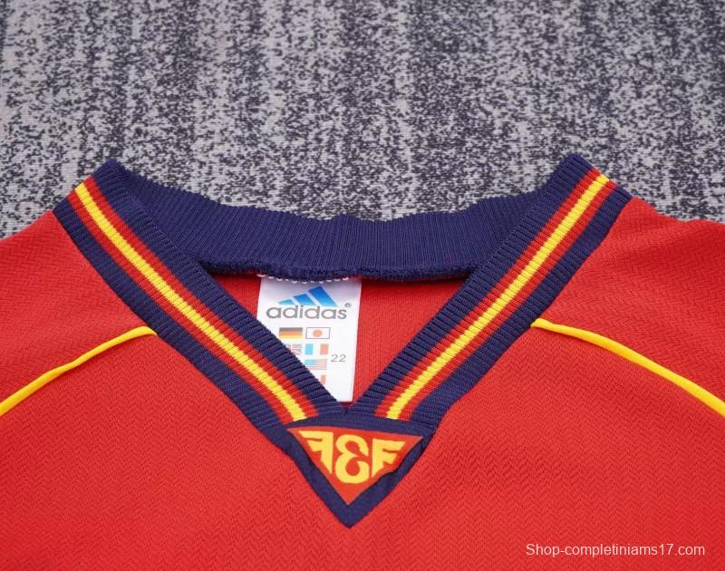 Retro Kids 1998 Spain Home Jersey