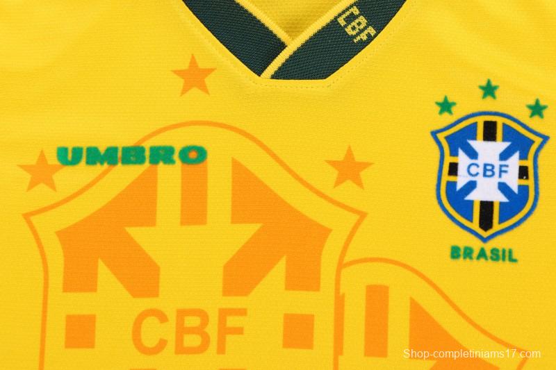 Retro Kids 1994 Brazil Home Jersey