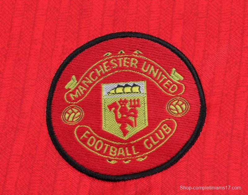 Retro Kids  96/97 Manchester United Home Jersey