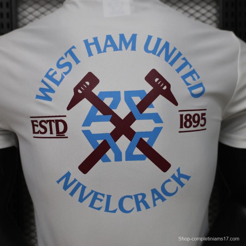 Player Version 26/27 West Ham United White Short Sleeve Training Jersey