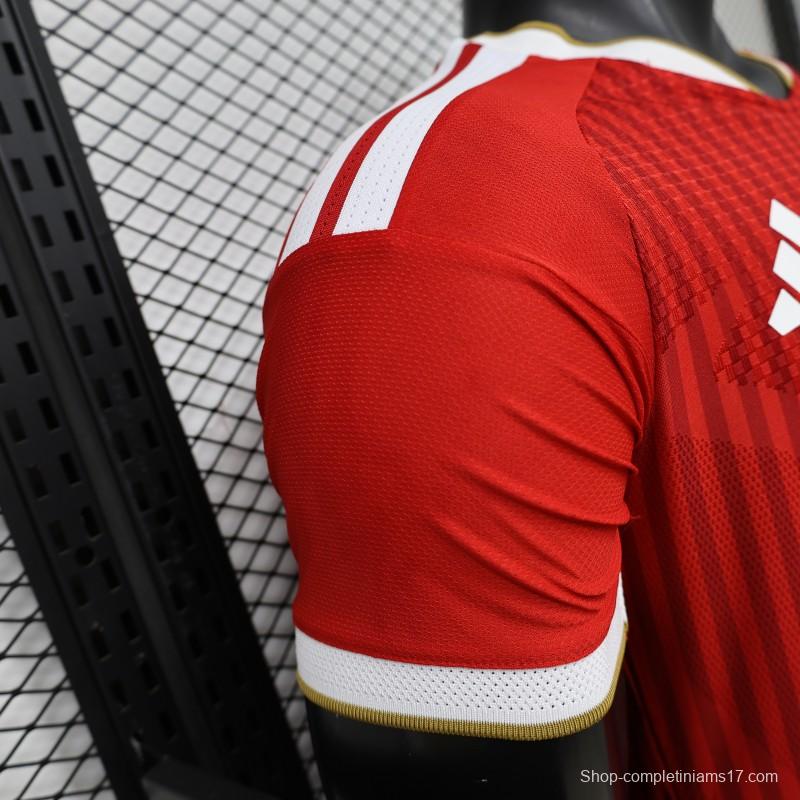 Player Version 26/27 Bayern Munich Red with Tonal Stripe Home Jersey