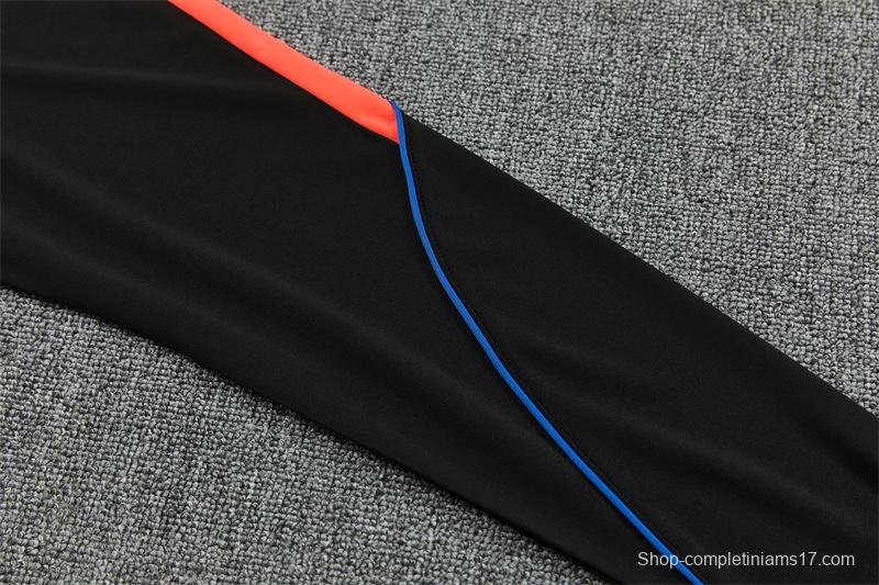Player Version 26/27 Paris Black Half Zipper Jacket+Long Pants