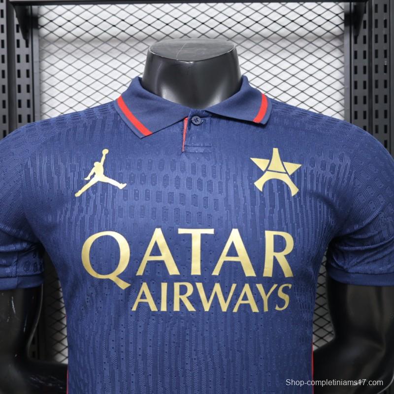 Player Version 26/27 PSG Blue Polo Collar Jersey