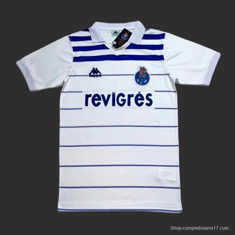 Retro 85/86 Porto Away White Jersey