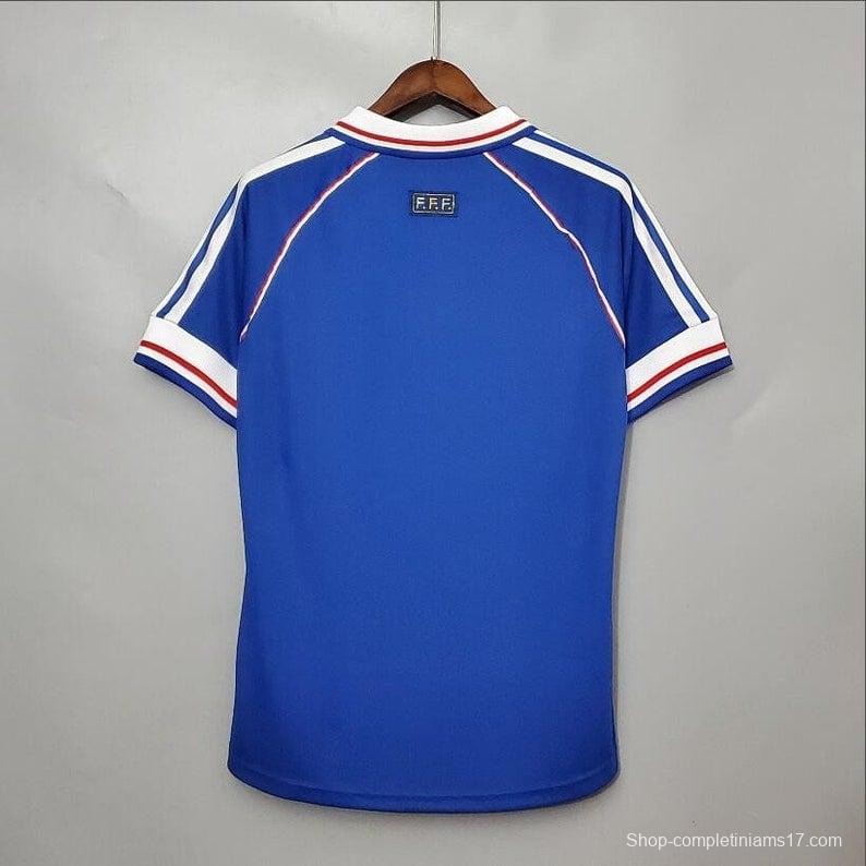 Retro 1998 France Home Jersey