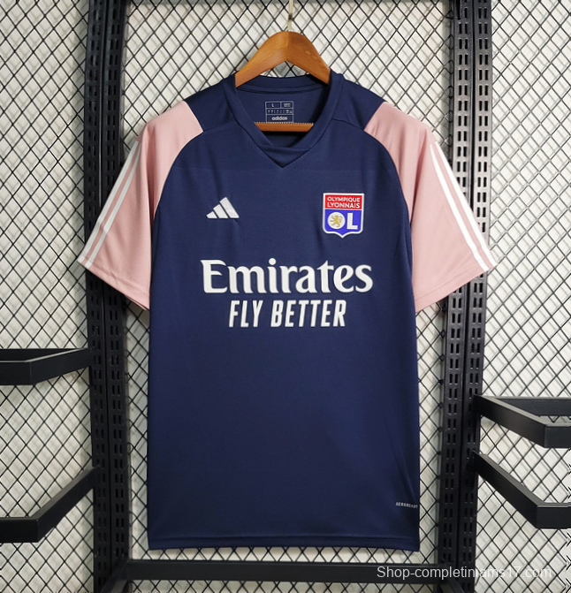 23/24 Olympique Lyonnais Navy Pre-Match Jersey