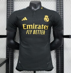 Player Version 23/24 Real Madrid Third Black Jersey