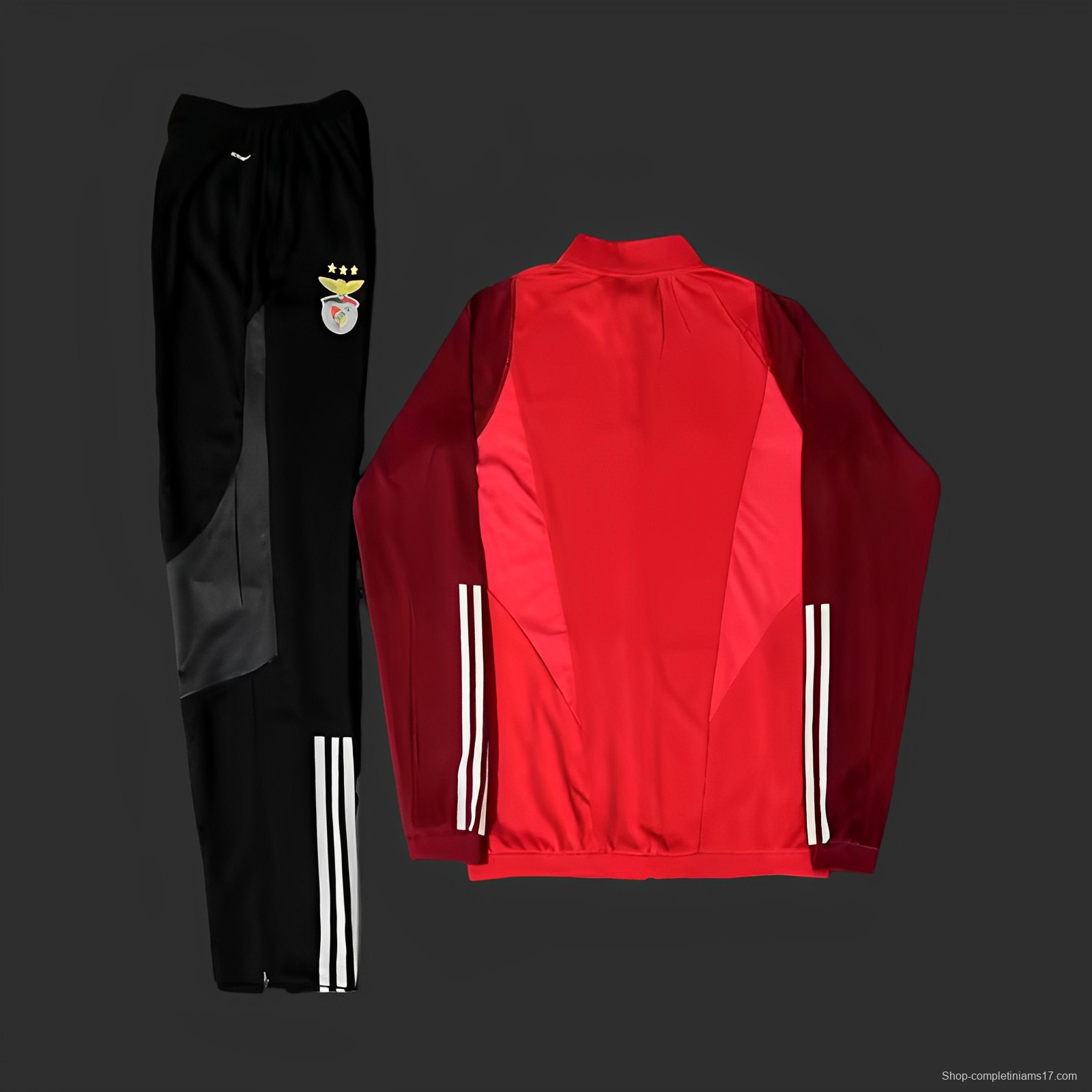 23/24 Benfica Red Full Zipper Tracksuit Full Zipper Jacket+Pants