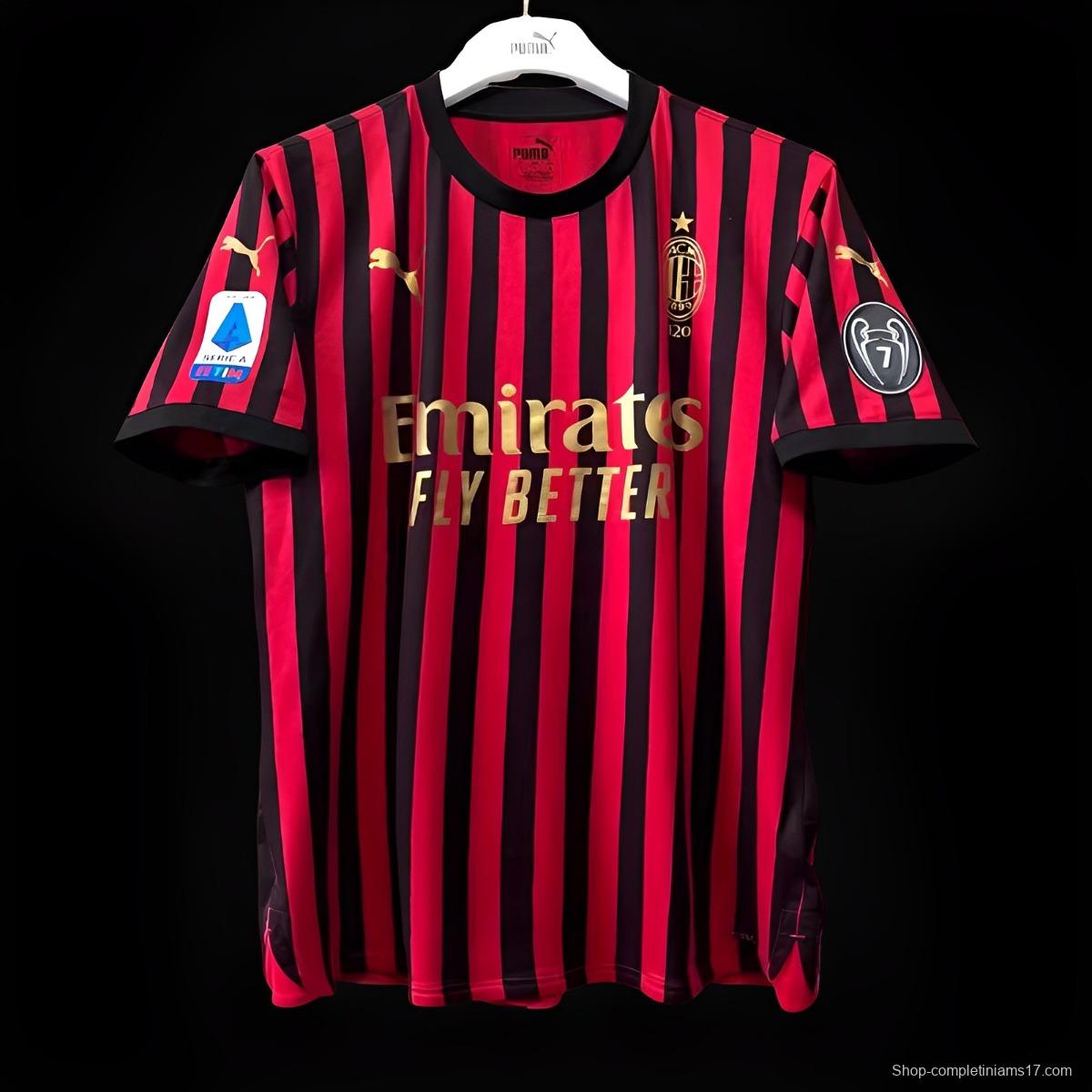 Retro 19/20 AC Milan Anniversary 120TH Home Jersey