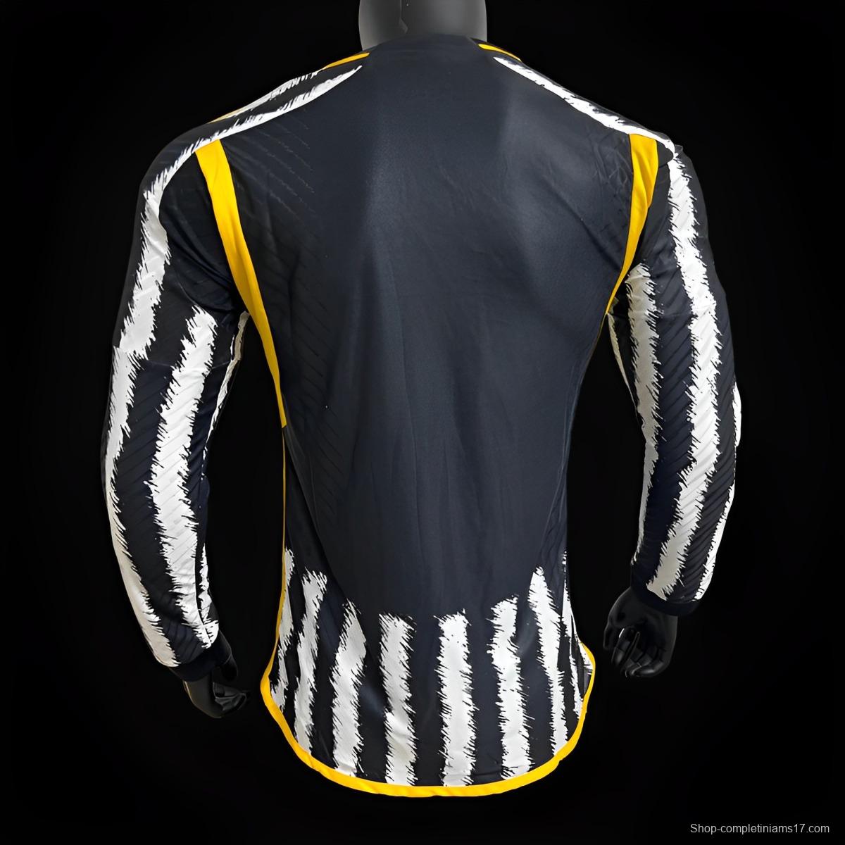 Player Version 23/24 Juventus Home Long Sleeve Jersey