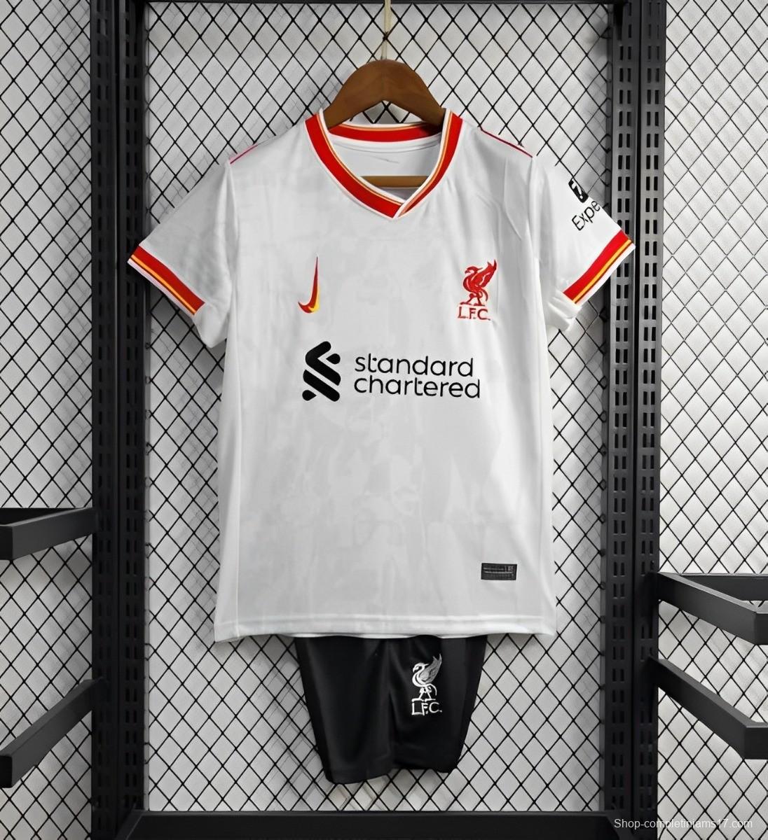 24/25 Kids Liverpool Third White Jersey