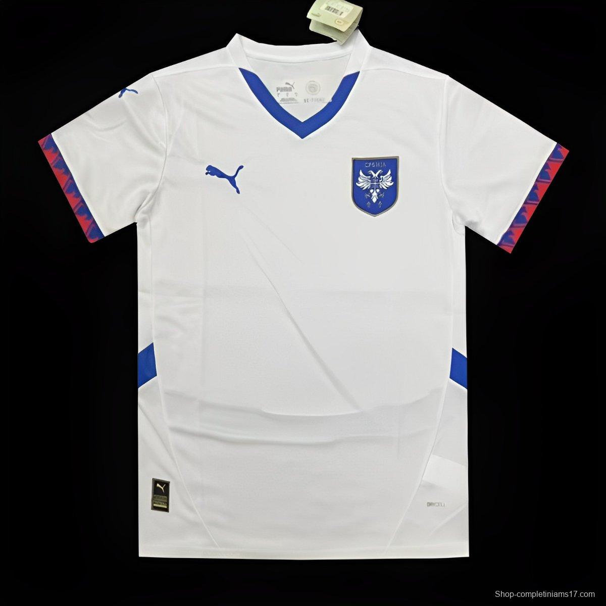 2024 Serbia Away White Jersey