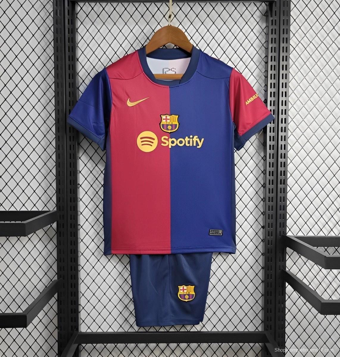 24/25 Kids Barcelona Home Jersey