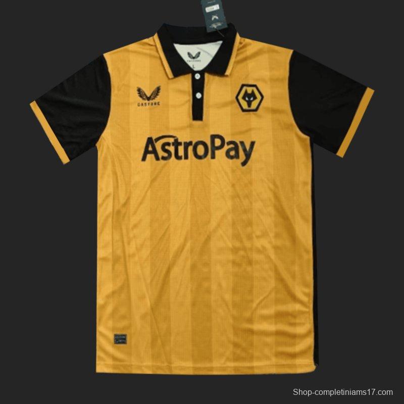 23/24 Wolverhampton Wanderers Yellow POLO Jersey