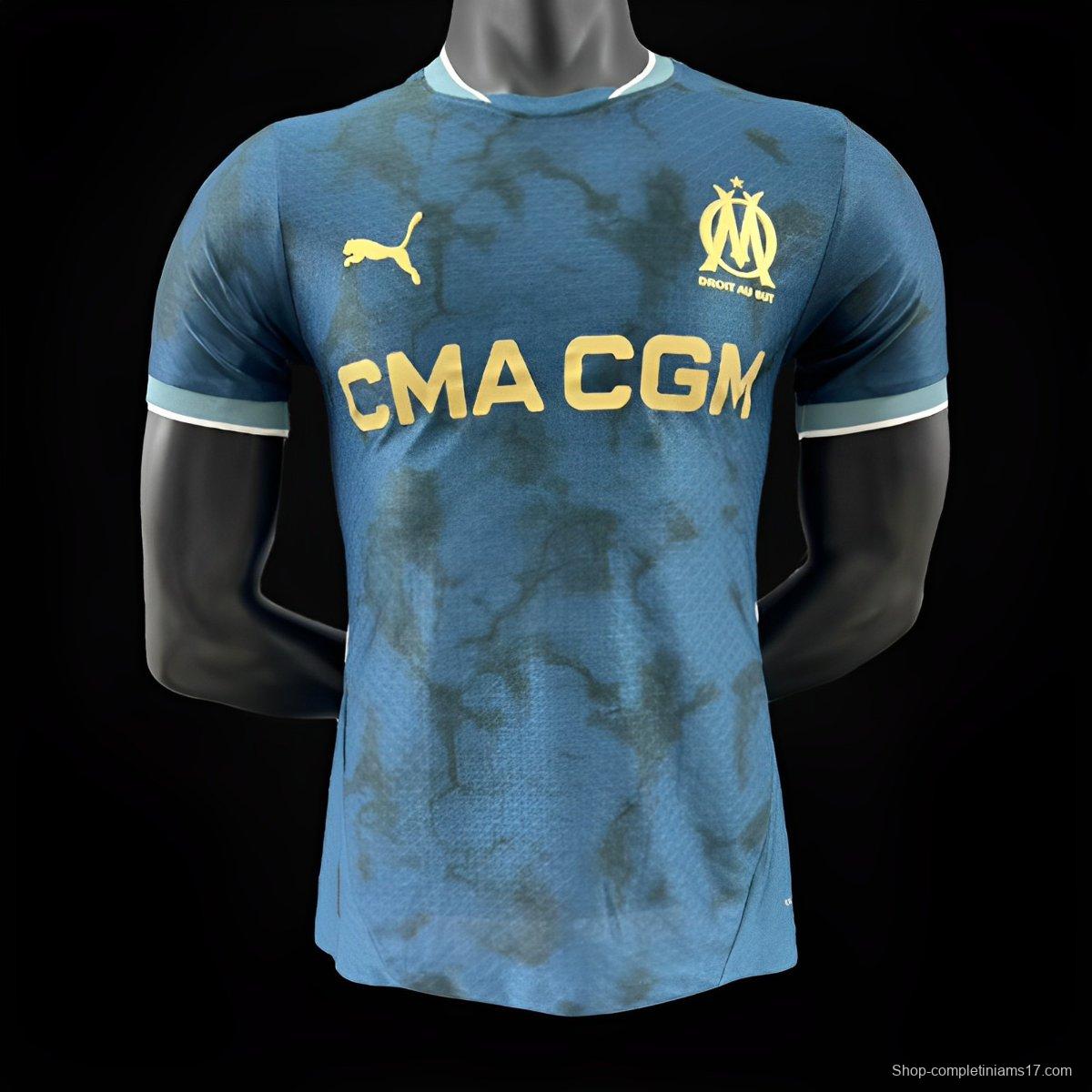 Player Version 24/25 Olympique Marseille Away Navy Jersey