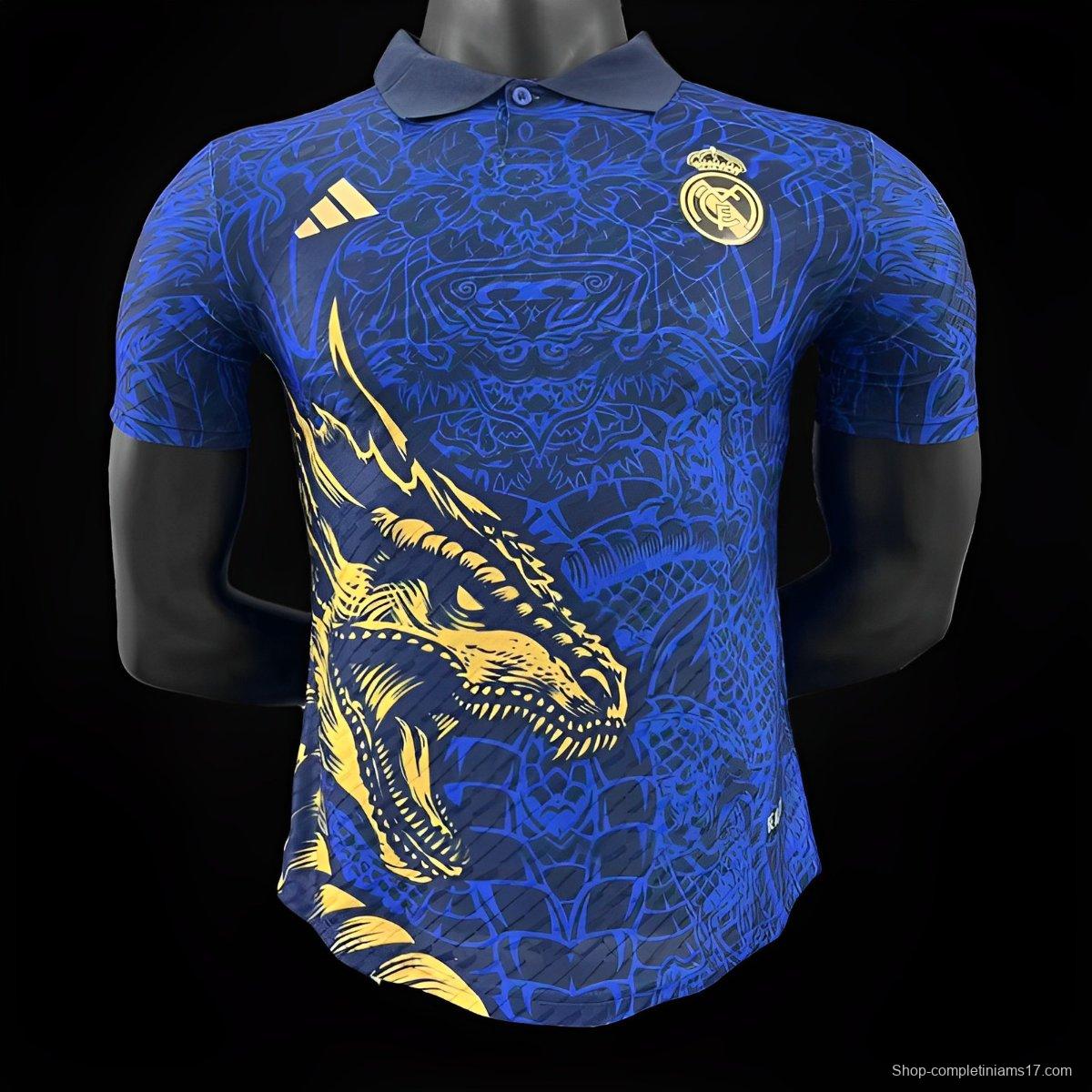 Player Version 24/25 Real Madrid Yellow Dragon Jersey