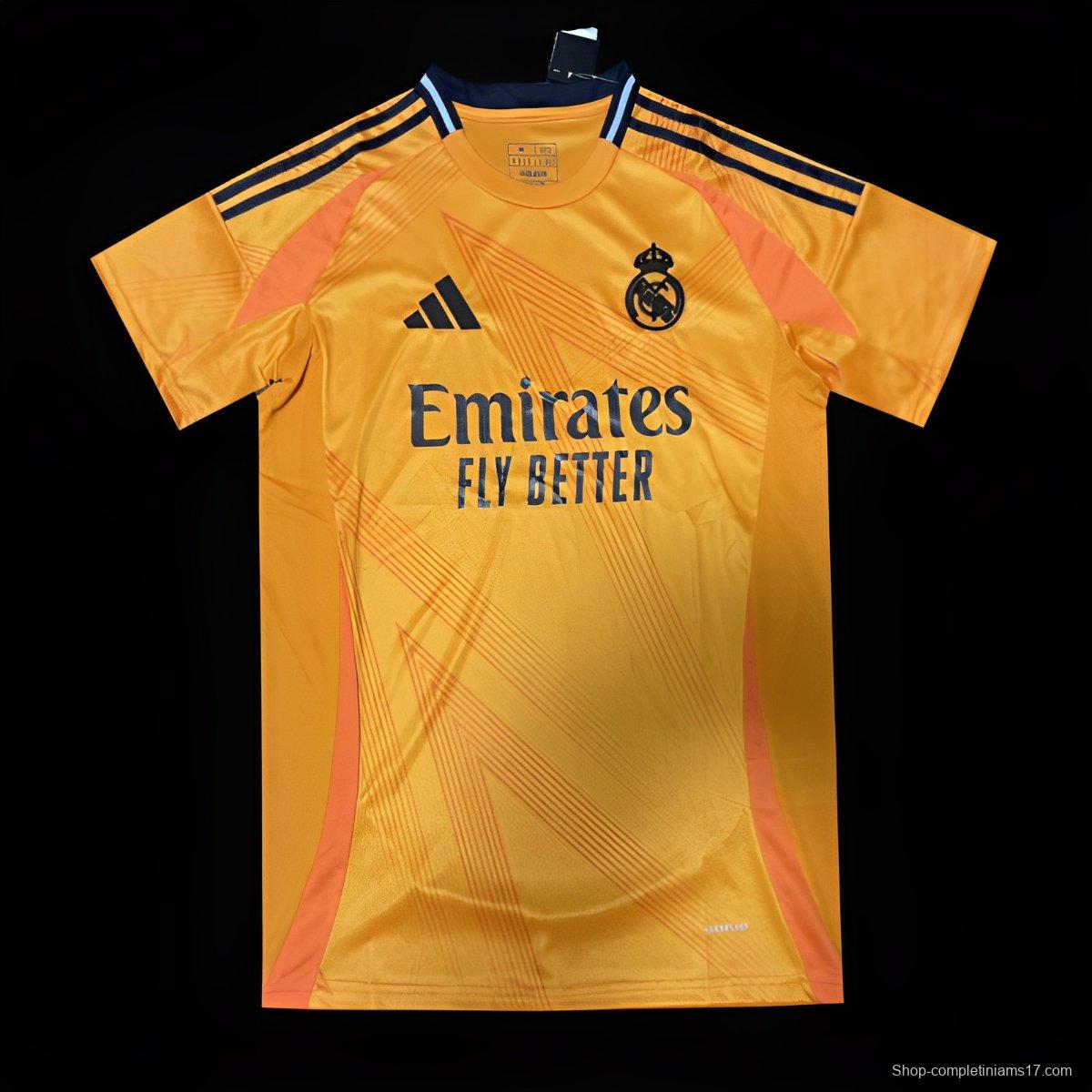 24/25 Real Madrid Away Orange Jersey