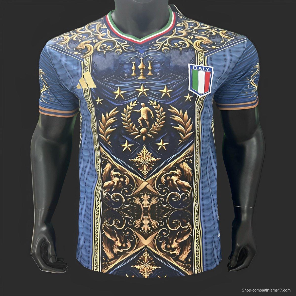 2024 Italy Navy Special Pre-Match Jersey