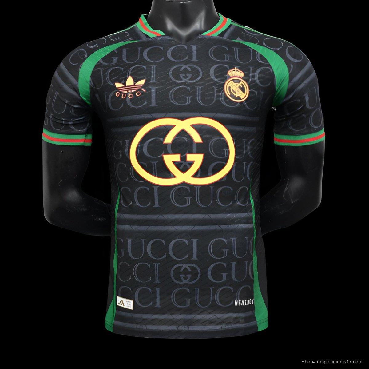 Player Version 24/25 Real Madrid x GUCCI Black Special Jersey