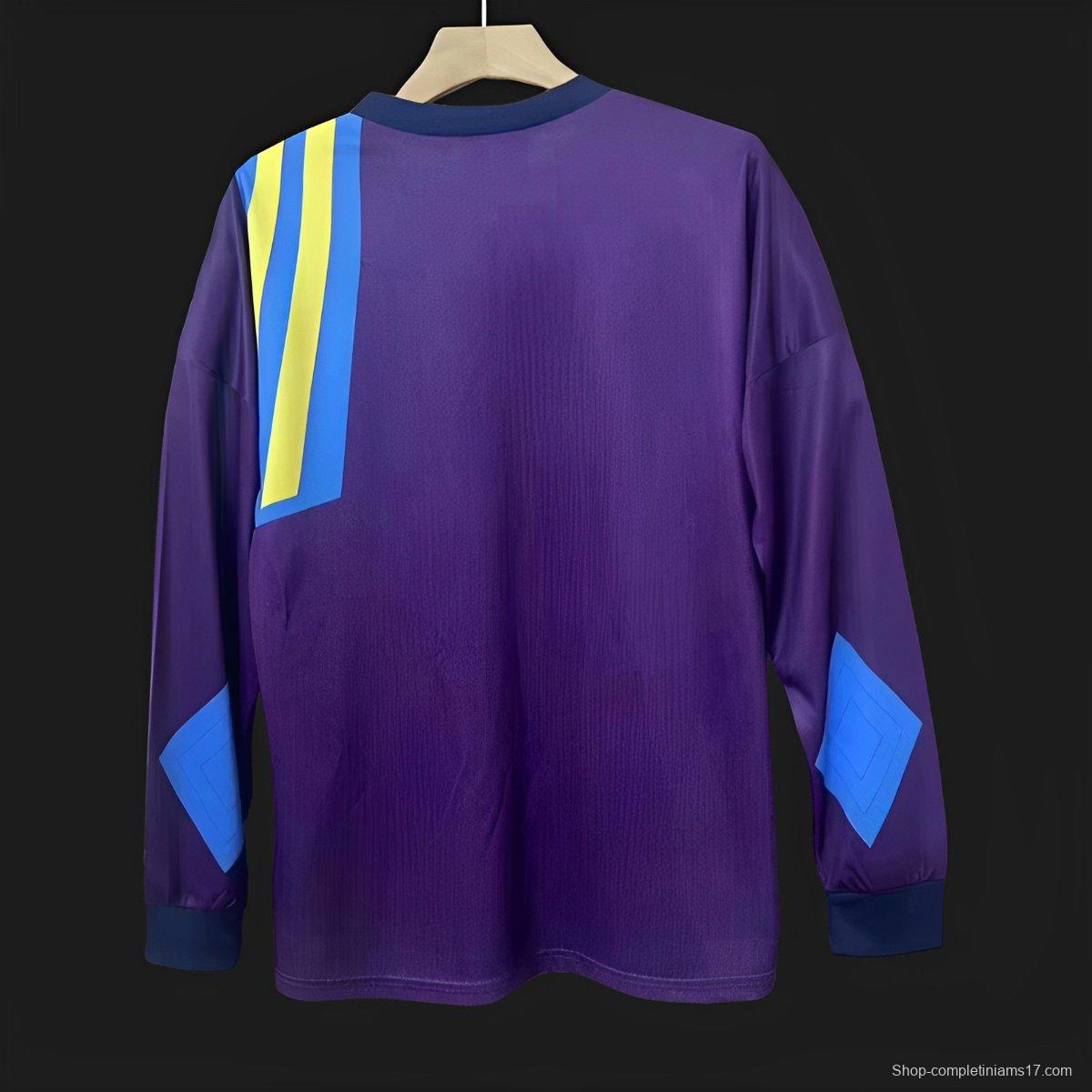 Retro 92/93 Manchester United Purple Goalkeeper Long Sleeve Jersey