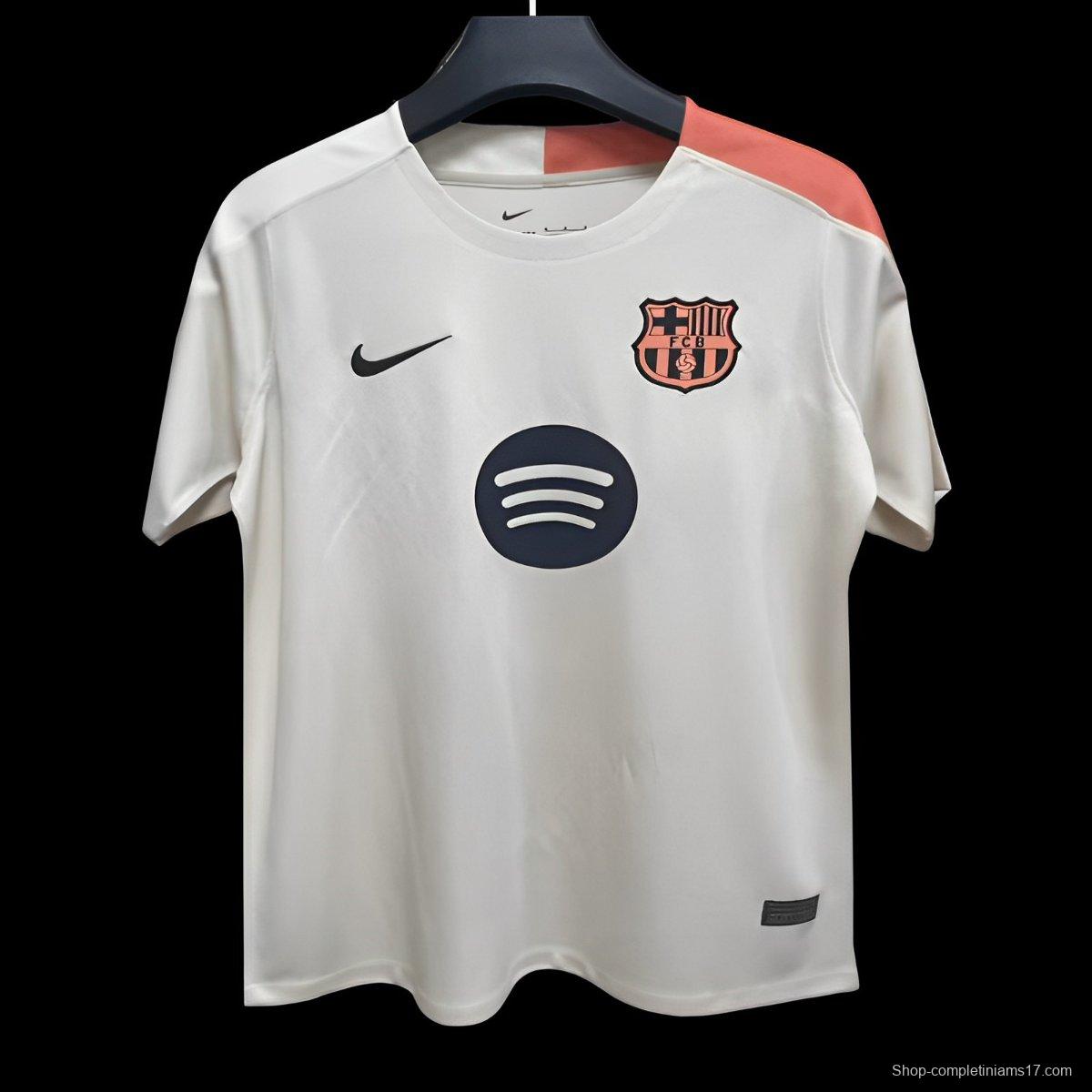 25/26 Barcelona Beige Pre-Match Jersey