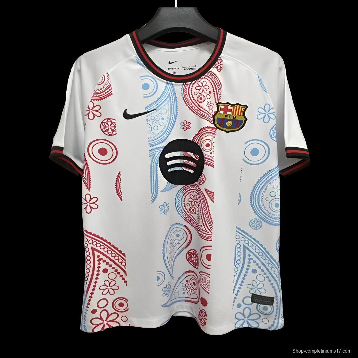 24/25 Barcelona White 125th Anniversary White Special Jersey